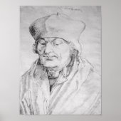 Portret van Desiderius Erasmus 1520 Poster (Voorkant)