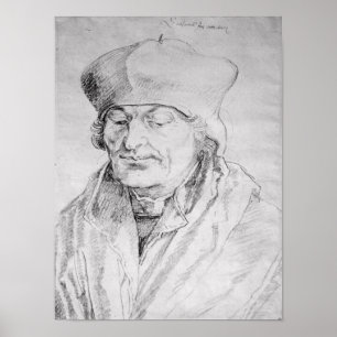 Portret van Desiderius Erasmus 1520 Poster