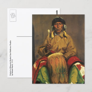 Portret van Dieguito Roybal door Robert Henri Briefkaart
