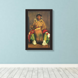 Portret van Dieguito Roybal door Robert Henri Canvas Afdruk