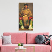 Portret van Dieguito Roybal door Robert Henri Canvas Afdruk (Insitu (Woonkamer))