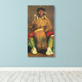 Portret van Dieguito Roybal door Robert Henri Canvas Afdruk (Insitu (Houten vloer))