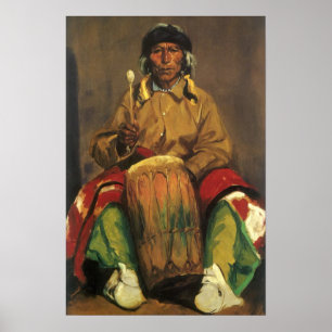 Portret van Dieguito Roybal door Robert Henri Poster
