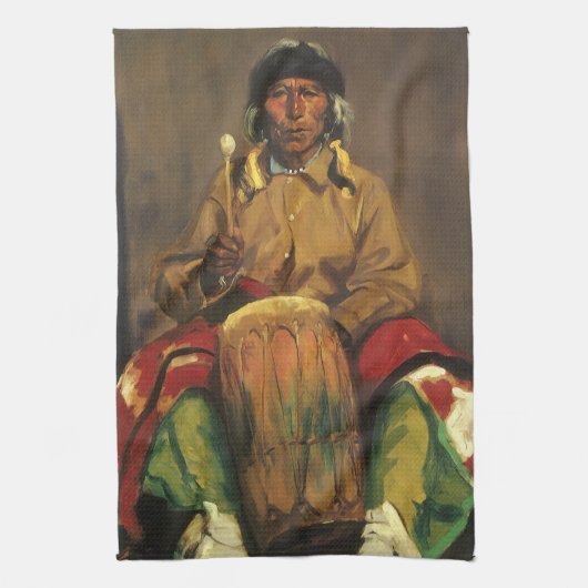 Portret van Dieguito Roybal door Robert Henri Theedoek (Verticaal)