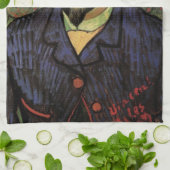 Portret van Doctor Felix Rey door Vincent van Gogh Theedoek (Gevouwen)