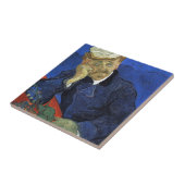 Portret van Doctor Gachet door Van Gogh Tegeltje (Zijkant)