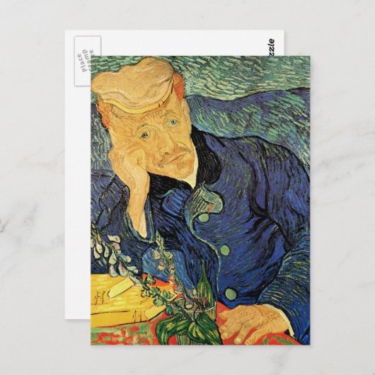 Portret van Doctor Gachet door Vincent van Gogh Briefkaart (Voorkant / Achterkant)