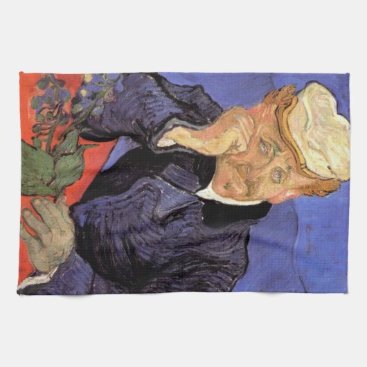 Portret van Doctor Gachet door Vincent van Gogh Theedoek (Horizontaal)