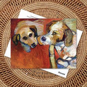 Portret van Dogs Suzanne Valadon Briefkaart