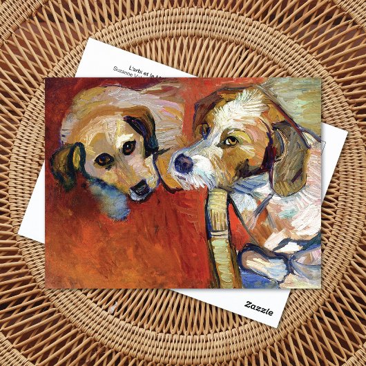 Portret van Dogs Suzanne Valadon Briefkaart