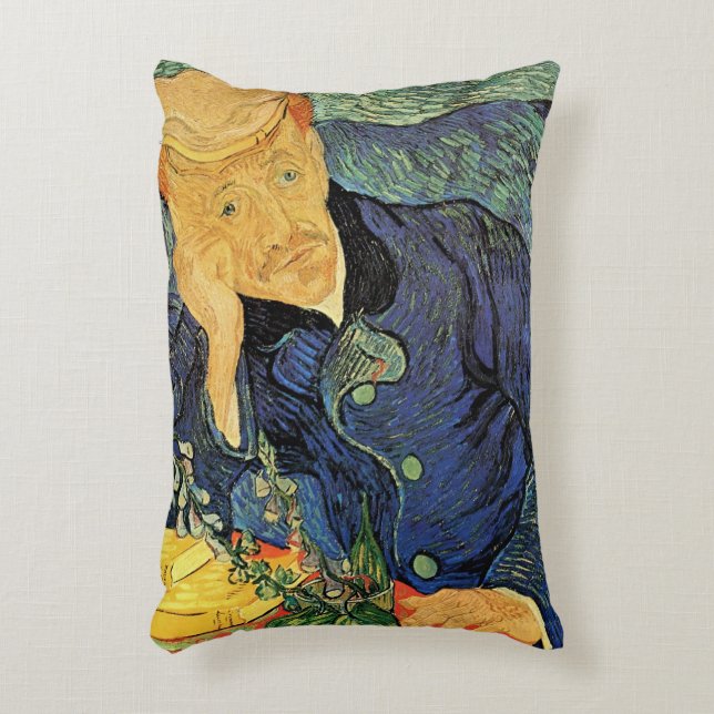 Portret van dokter Gachet door Vincent van Gogh Accent Kussen (Voorkant(Verticaal))