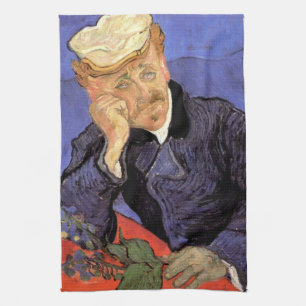 Portret van dokter Gachet door Vincent van Gogh Theedoek