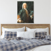 Portret van Domenico Scarlatti Canvas Afdruk (Insitu (Slaapkamer))
