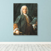 Portret van Domenico Scarlatti Canvas Afdruk (Insitu (Houten vloer))