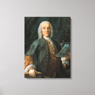 Portret van Domenico Scarlatti Canvas Afdruk
