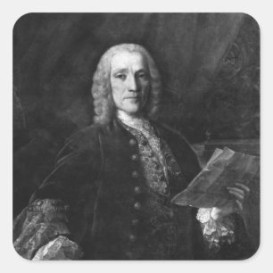 Portret van Domenico Scarlatti Vierkante Sticker