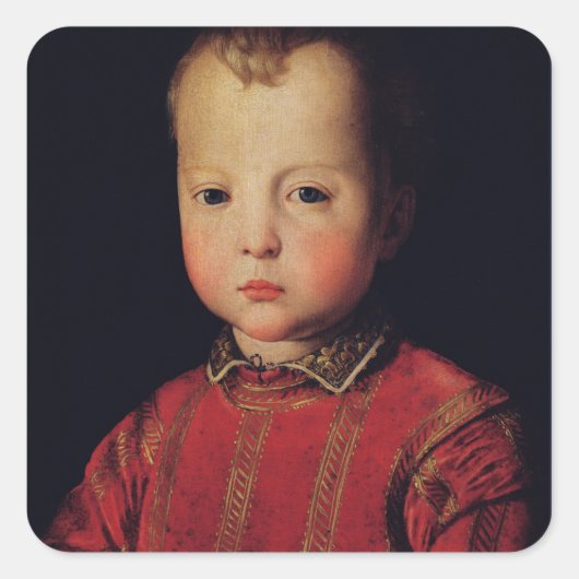 Portret van Don Garcia Vierkante Sticker (Voorkant)