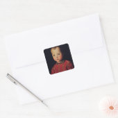Portret van Don Garcia Vierkante Sticker (Envelop)