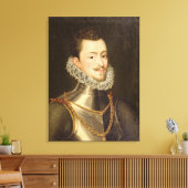 Portret van Don John van Oostenrijk Canvas Afdruk (Insitu (Woonkamer))