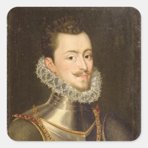 Portret van Don John van Oostenrijk Vierkante Sticker