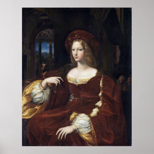 Portret van Doña Isabel de Requesens door Raphael Poster (Voorkant)