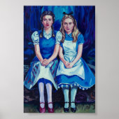 Portret van Dorothy en Alice-Dark Academia Poster (Voorkant)