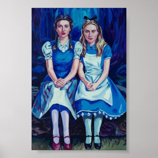 Portret van Dorothy en Alice-Dark Academia Poster (Voorkant)