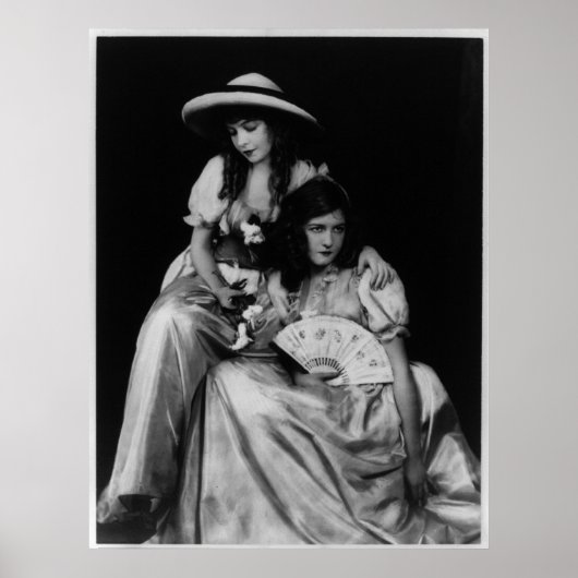 Portret van Dorothy en Lillian Gish Poster (Voorkant)