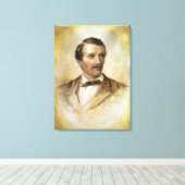 Portret van Dr. David Livingstone Canvas Afdruk (Insitu (Houten vloer))