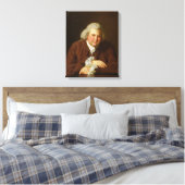 Portret van Dr. Erasmus Darwin Canvas Afdruk (Insitu (Slaapkamer))