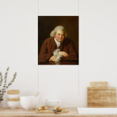Portret van Dr. Erasmus Darwin Poster (Keuken)