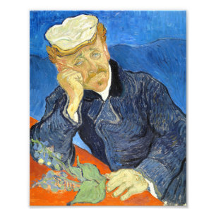 Portret van Dr. Gachet door Vincent Van Gogh Foto Afdruk