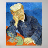Portret van Dr. Gachet door Vincent Van Gogh Poster (Voorkant)