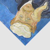 Portret van Dr. Gachet door Vincent Van Gogh Tissuepapier (Detail)