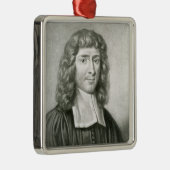Portret van Dr. Isaac Barrow Metalen Ornament (Rechts)
