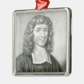 Portret van Dr. Isaac Barrow Metalen Ornament (Links)