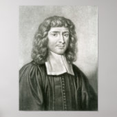 Portret van Dr. Isaac Barrow Poster (Voorkant)