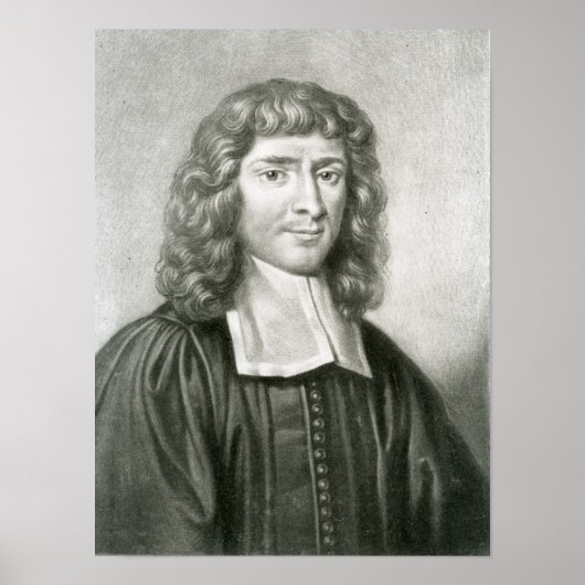 Portret van Dr. Isaac Barrow Poster (Voorkant)