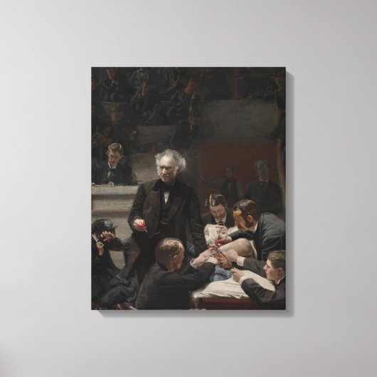 Portret van Dr. Samuel D. Gross door Thomas Eakins Canvas Afdruk (Voorkant)