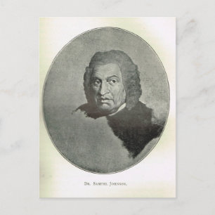 Portret van Dr. Samuel Johnson Briefkaart