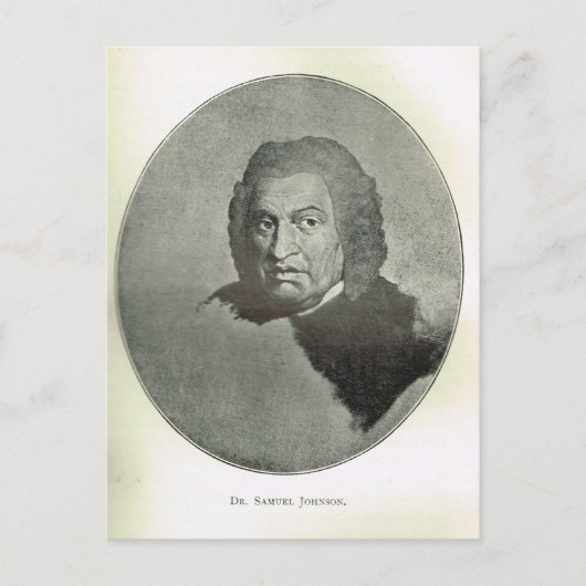 Portret van Dr. Samuel Johnson Briefkaart (Voorkant)