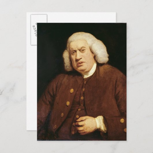 Portret van Dr. Samuel Johnson Briefkaart (Voorkant / Achterkant)