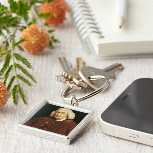 Portret van Dr. Samuel Johnson Sleutelhanger (Zijkant)