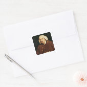 Portret van Dr. Samuel Johnson Vierkante Sticker (Envelop)