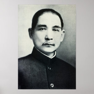 Portret van Dr. Sun Yat-Sen Poster