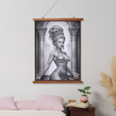 Portret van Drusella Arkaevis AI Art van Xzendor7 Hangend Wandkleed (Slaapkamer)