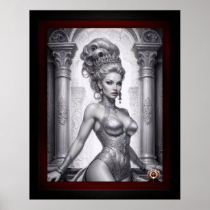 Portret van Drusella Arkaevis AI Art van Xzendor7 Poster