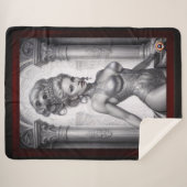 Portret van Drusella Arkaevis AI Art van Xzendor7 Sherpa Deken (Voorkant (horizontaal))