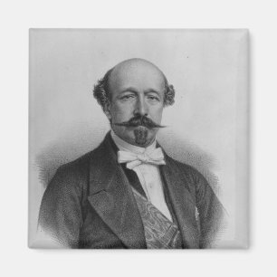 Portret van Duc Charles de Morny c.1850 Magneet