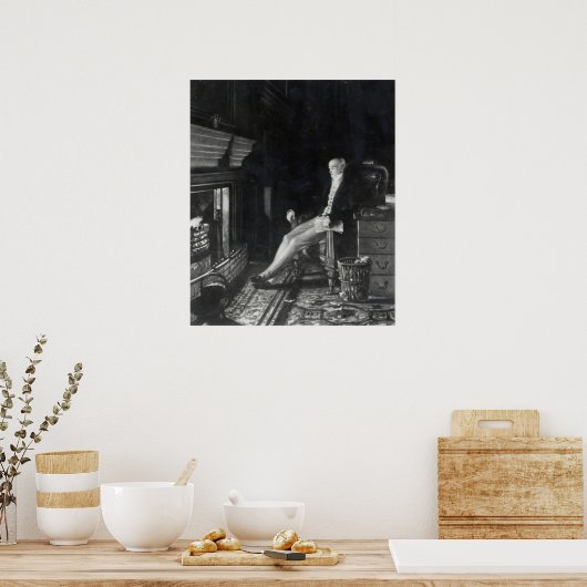 Portret van Earl Gray Poster (Keuken)